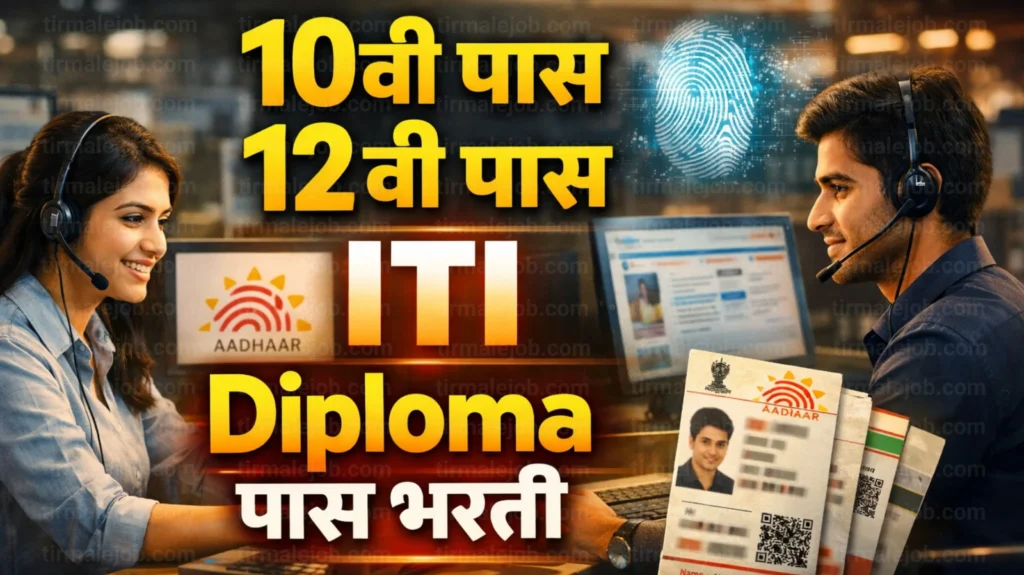 🧑‍💻 Aadhaar Operator Supervisor Bharti 2026 | आधार ऑपरेटर सुपरवायझर भरती 2026